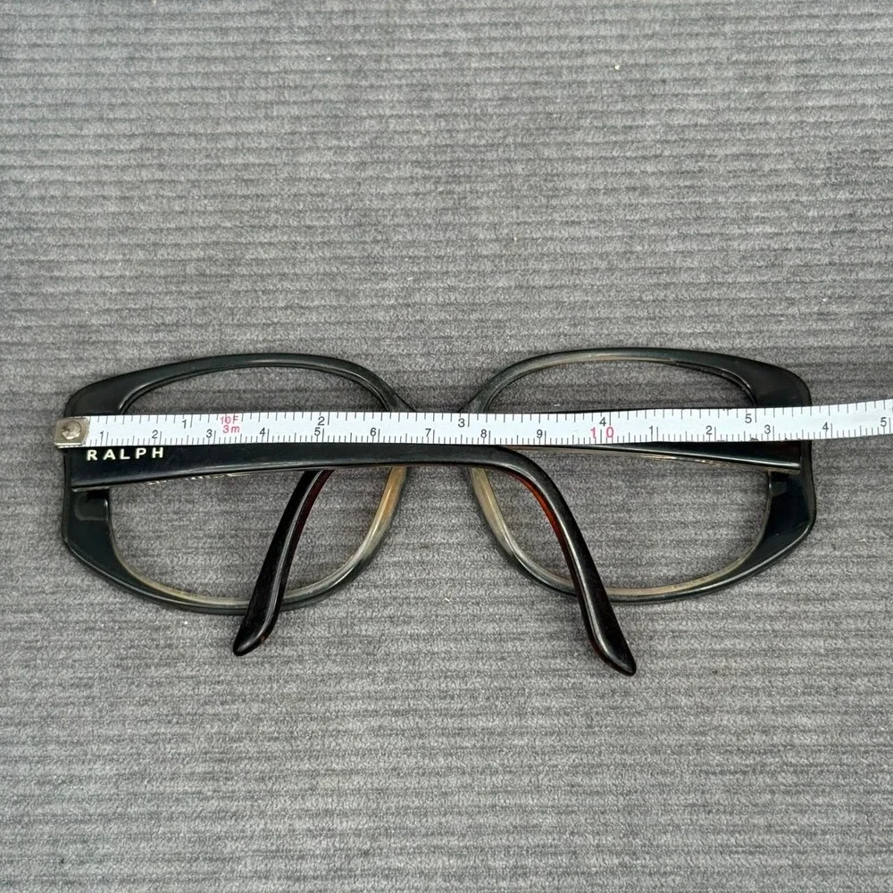 Ralph Lauren RA5102 Black Tortoise Rectangular Y2k Eyeglasses Frames 56-15-130